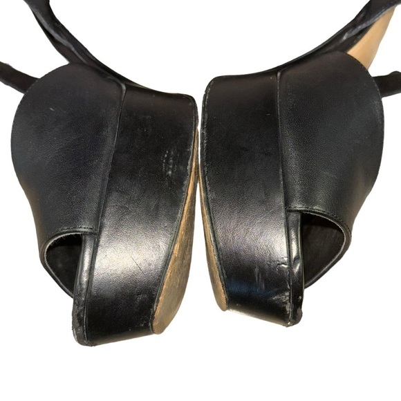 Marc Fisher Black Platform High Heels Women’s 10 Disco Mobwife Goth FairyGoth - Picture 15 of 16